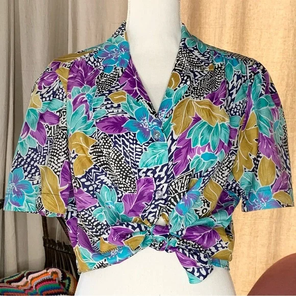 80s Tropical Blouse - Picture 9 of 9